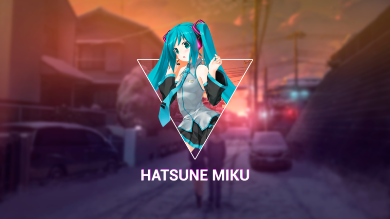 蓝发初音未来高清壁纸合集