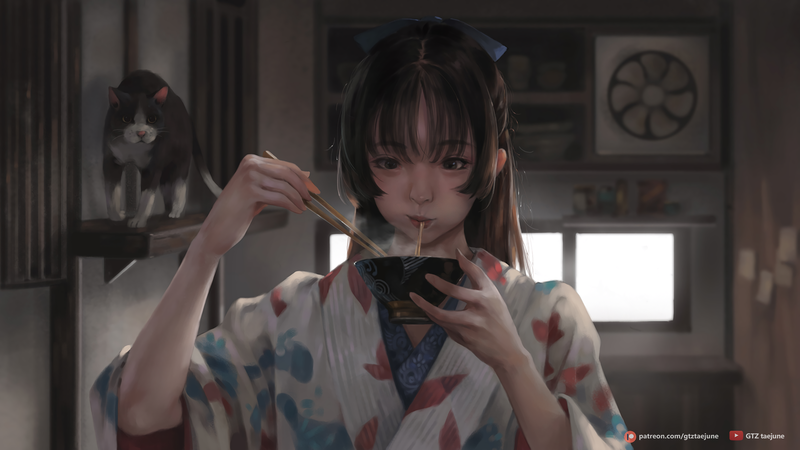 画师Taejune Kim的二次元插画合集
