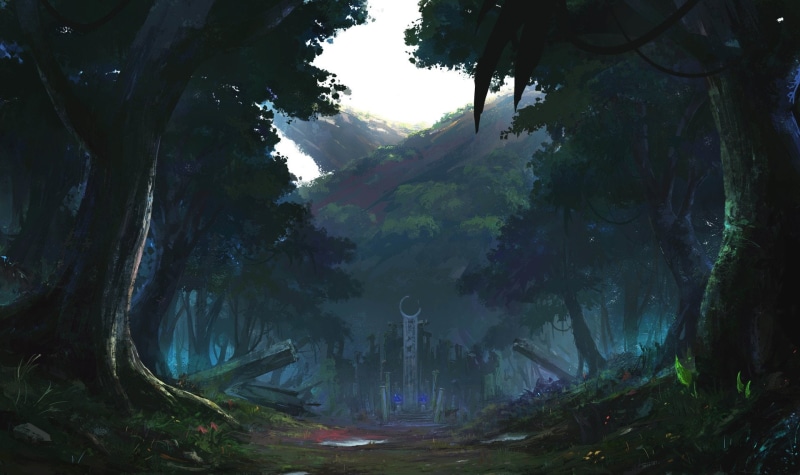 1080P暗黑森林原创动漫高清壁纸