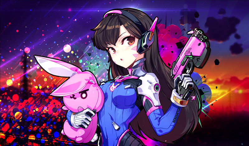 《守望先锋》D.Va 绝美动漫壁纸 超多角色同人图合集