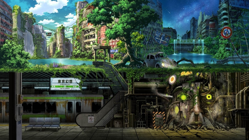 末日动漫风地下遗迹壁纸合集