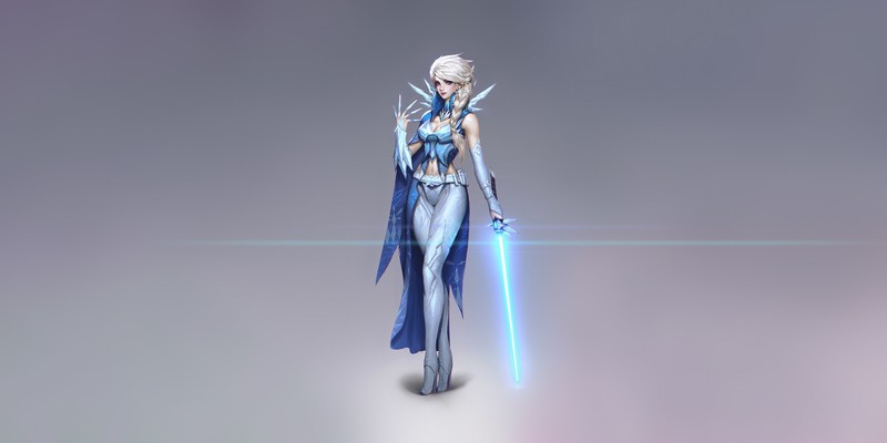 星战同人娘化新作！艾莎化身绝地武士挥舞光剑