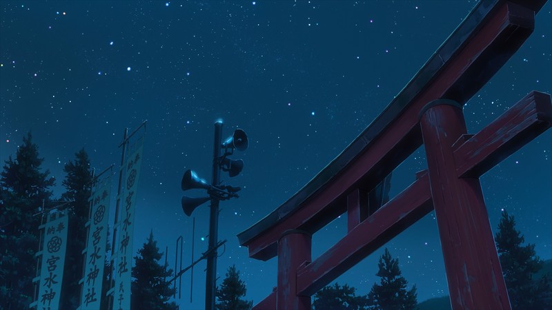 新海诚《你的名字。》低角度夜景壁纸合集