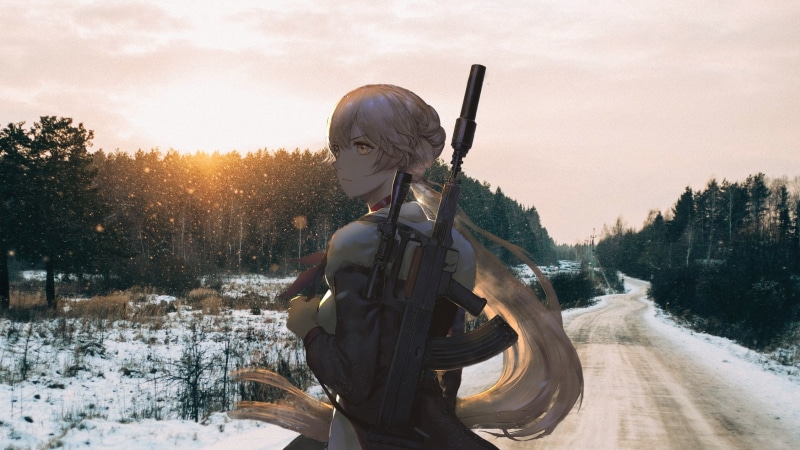 少女前线2D真人风角色壁纸 1080P高清合集