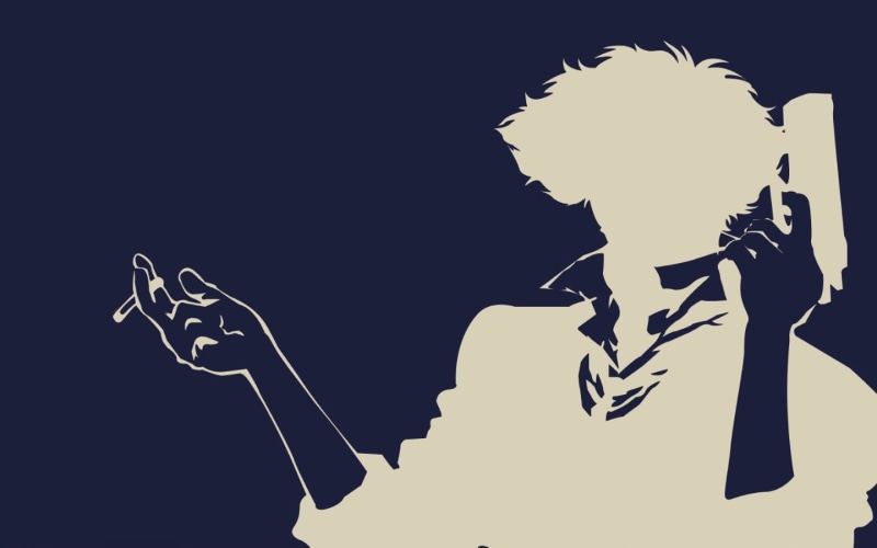 斯派克·斯皮格尔经典剪影壁纸 太空牛仔粉必看