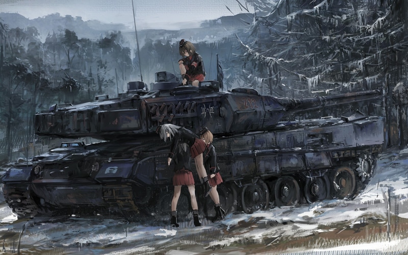 战场美少女坦克壁纸合集