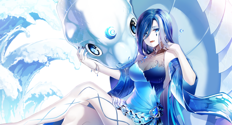 这组二次元壁纸超绝！蓝发蓝眼软妹/古风鬼娘/型月英灵/摇曳露营少女全都有