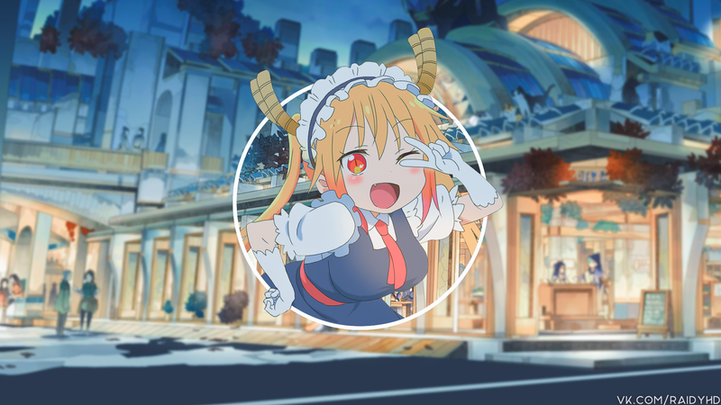 《小林家的龙女仆》画中画风格壁纸合集