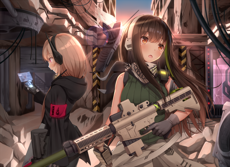 少女前线枪娘壁纸 超飒M4A1与SOPMODII登场