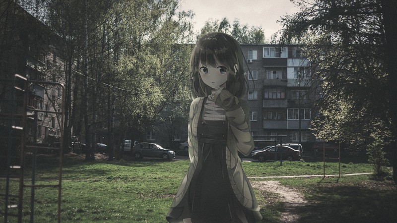 赛博都市二次元少女壁纸！