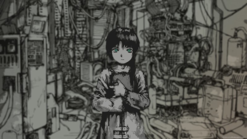 《玲音》壁纸合集 绿眼少女黑白氛围感拉满