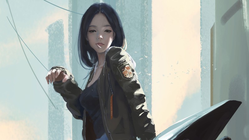 机车少女动漫壁纸合集