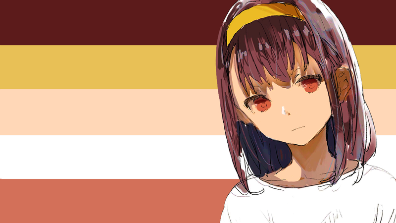 动漫少女极简线条壁纸合集