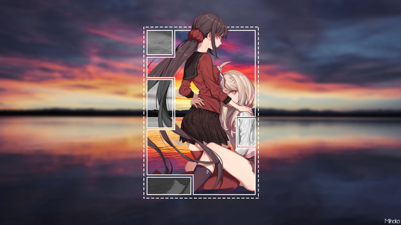 氛围感拉满！画中画二次元少女壁纸太绝了