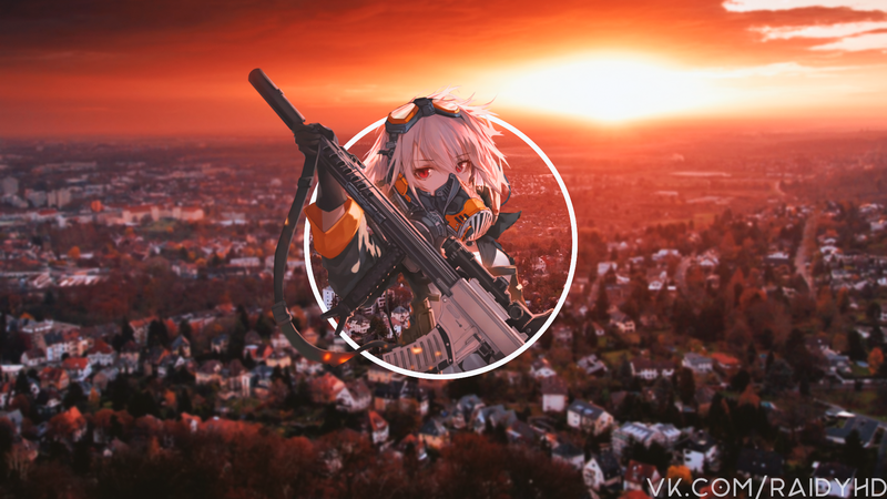 超吸睛！画中画二次元少女高清壁纸合集