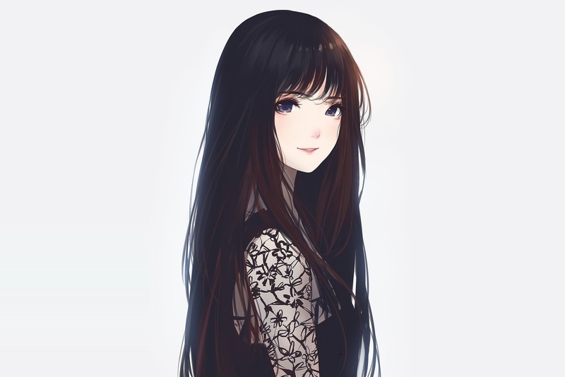 黑发动漫女孩Kyrie Meii高清壁纸