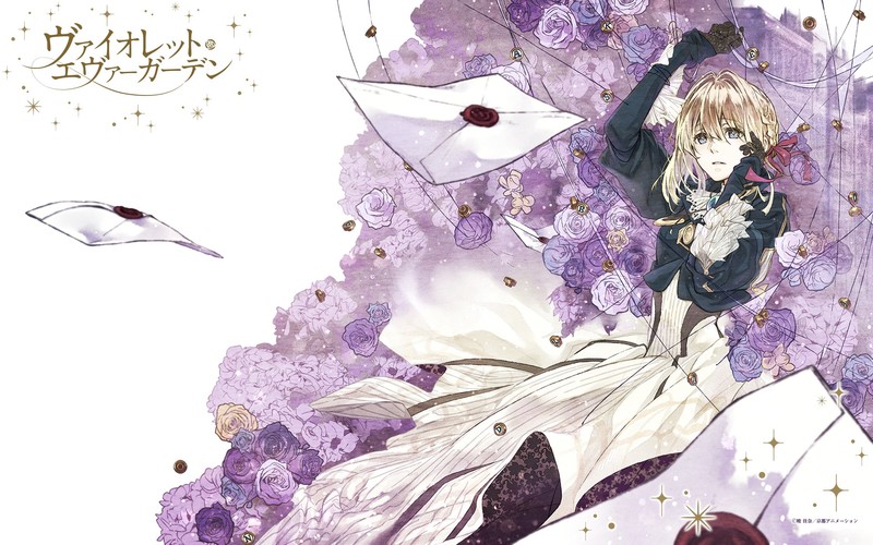 紫罗兰永恒花园壁纸｜动漫少女与花