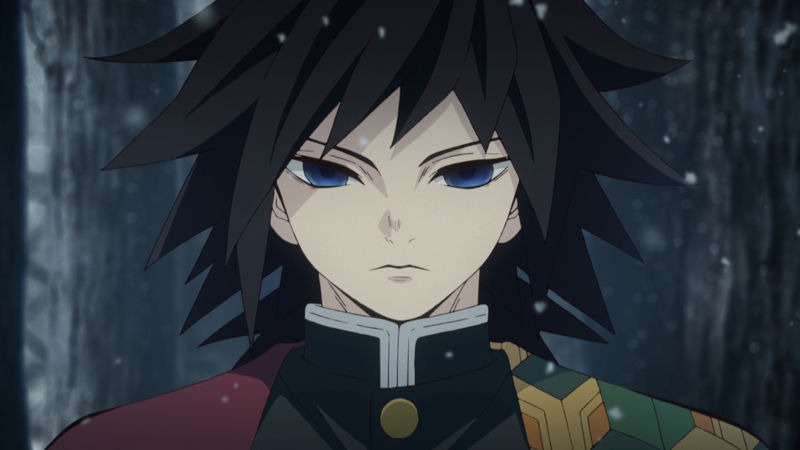 鬼灭之刃富冈义勇壁纸来啦 蓝眸男神高清图