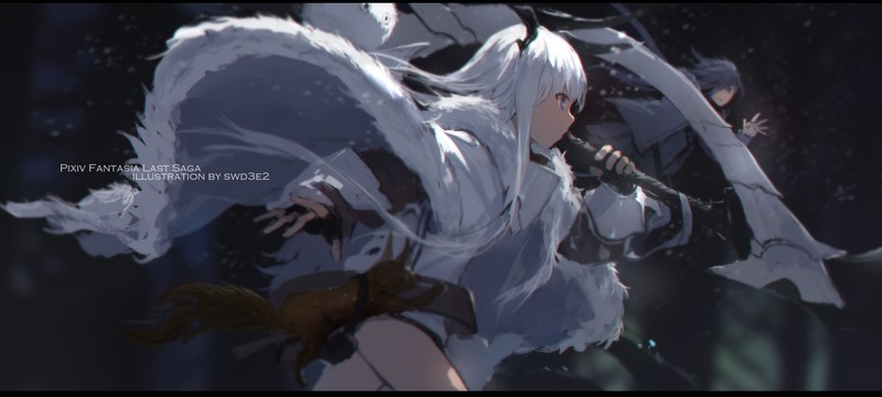 银发萌妹幻想风涂鸦 画师swd3e2的Pixiv原创角色作品集