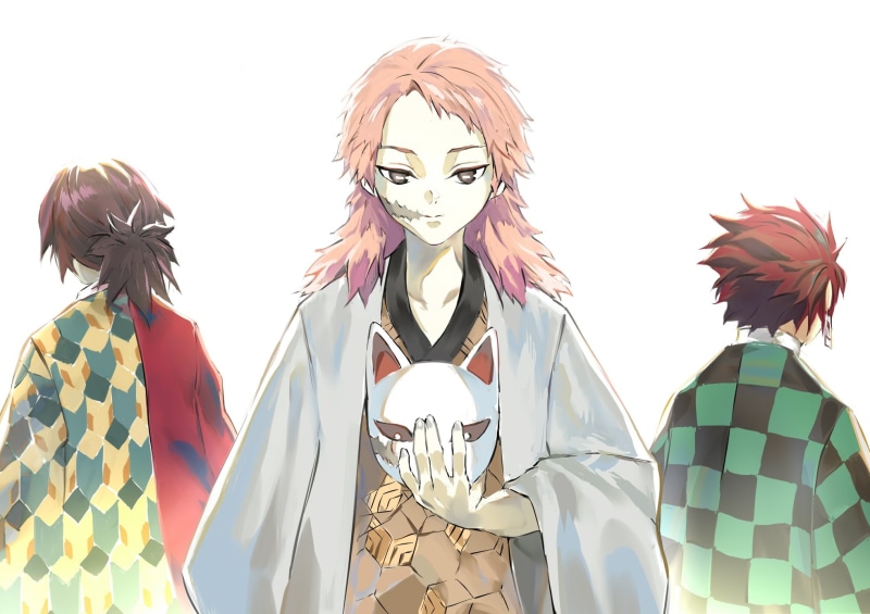 鬼灭之刃高清壁纸合集 锖兔 炭治郎 富冈义勇 真菰 恶鬼