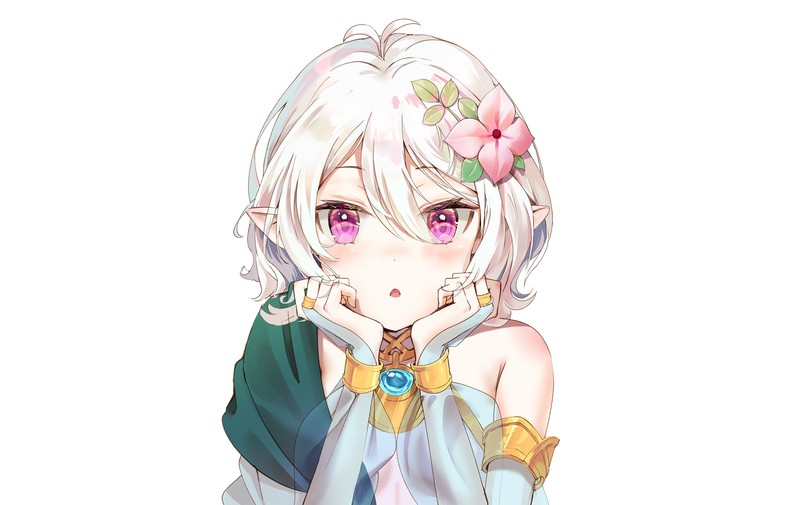 《公主连结》动漫壁纸合集 长腿手套白毛粉眼少女