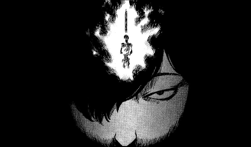 剑风传奇黑白720P人脸动漫壁纸 三浦建太郎原画