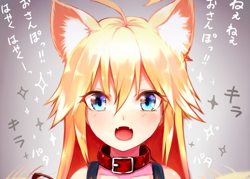 金发猫耳少女高清壁纸