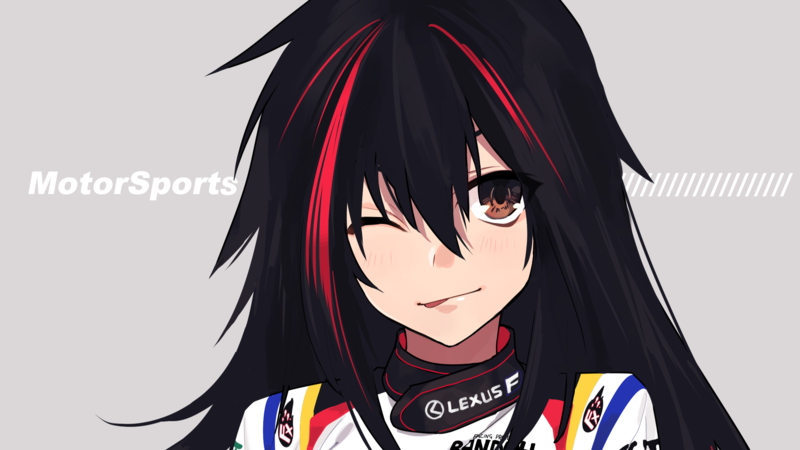 动漫少女赛车运动壁纸