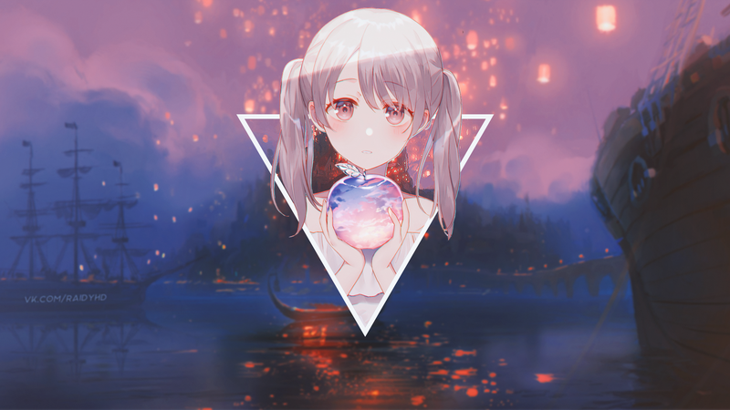 绝美动漫少女画中画壁纸合集