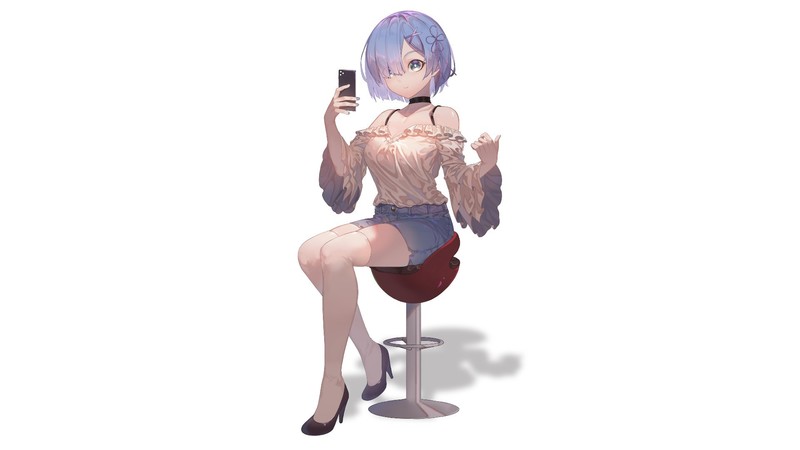 雷姆绝美壁纸合集！蓝发蕾姆的多种氛围感造型