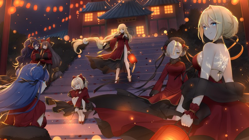 碧蓝航线美少女同人插画壁纸合集