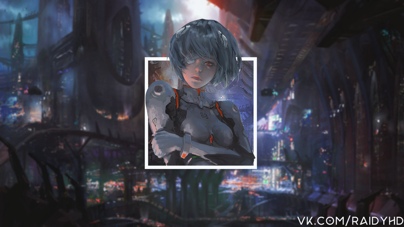 新世纪福音战士少女画中画高清壁纸