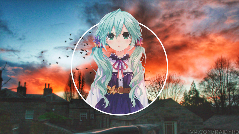 《约会大作战》角色夏美画中画风格壁纸合集