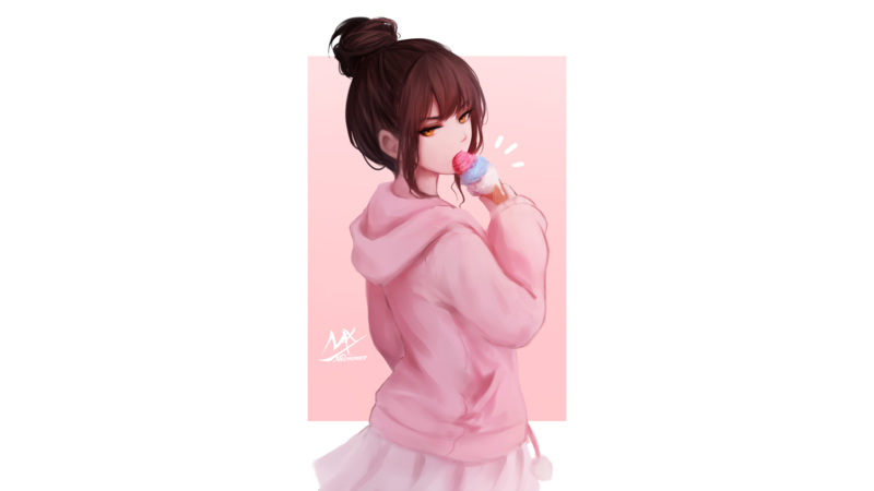 这组二次元少女壁纸太戳我了