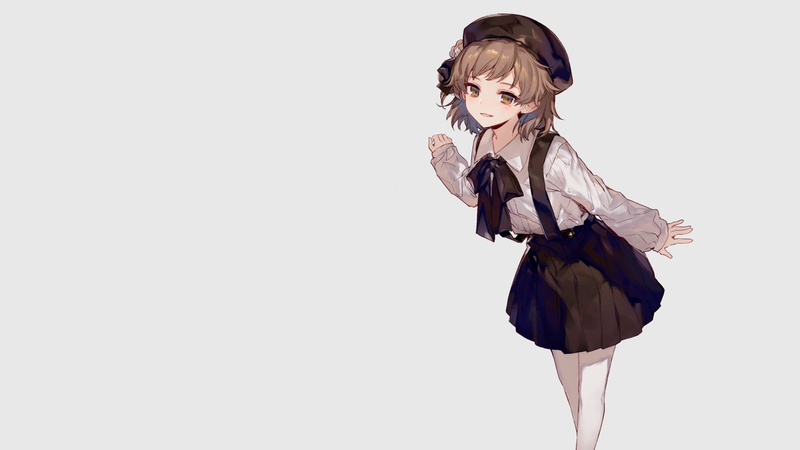这些戴贝雷帽的动漫少女壁纸 每一张都戳中少女心