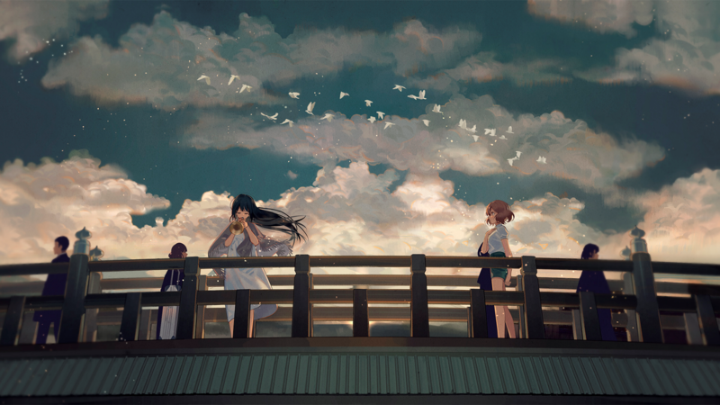 吹响吧！上低音号 高坂丽奈与黄前久美子的绝美壁纸