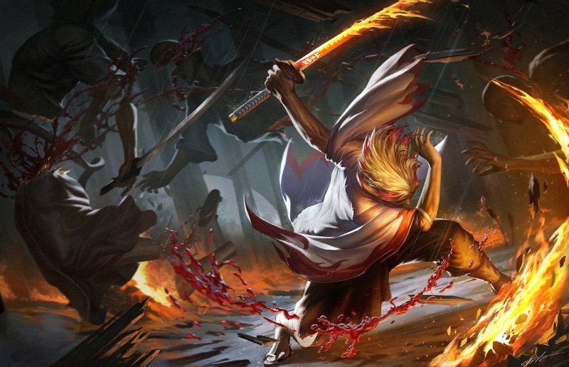 鬼灭之刃炎柱壁纸合集！每张都燃到炸