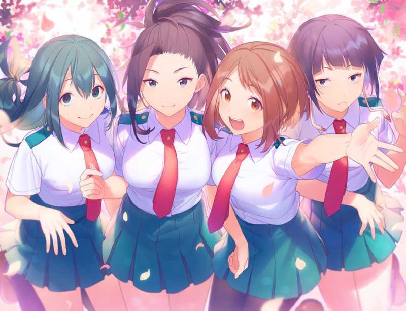 我的英雄学院女角色校服壁纸合集