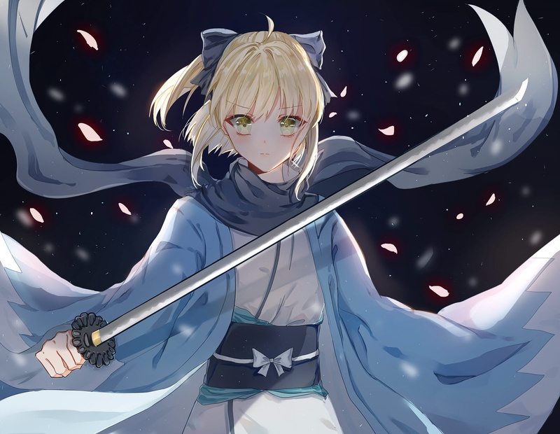 Fate系列樱 saber 壁纸分享！单人正面金发少女日常氛围感拉满