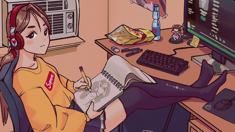 这套DeviantArt的4K动漫少女壁纸太绝了！