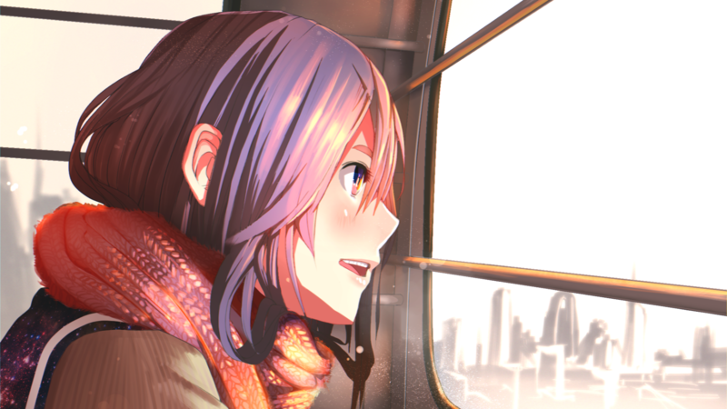 侧脸动漫少女高清壁纸