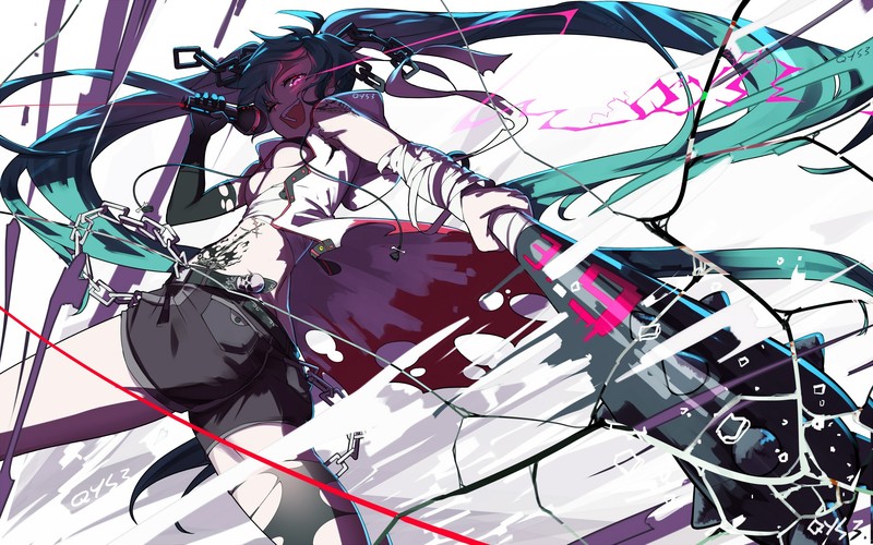 这套初音未来双马尾壁纸太绝了