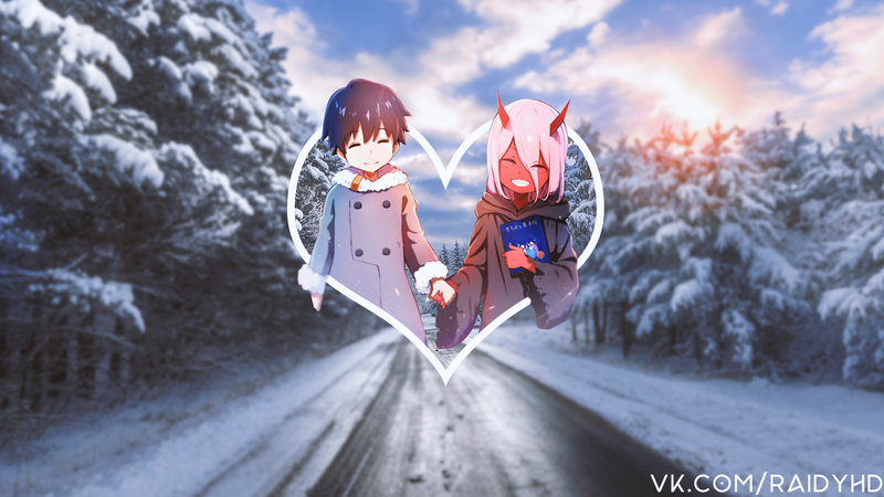 《 darling in the franxx 零二冬日壁纸合集 画中画效果拉满》