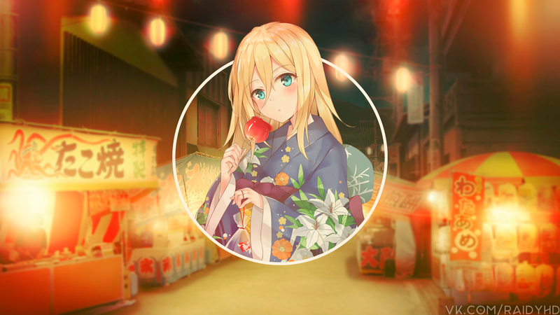 这部动漫女孩画中画壁纸合集