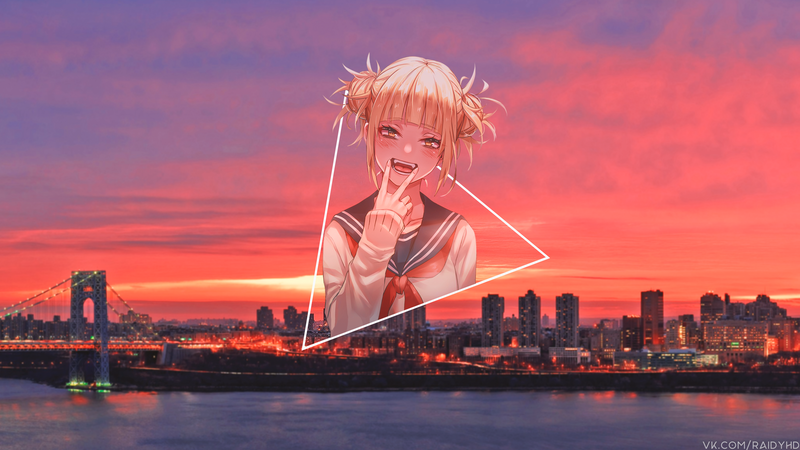 渡我被身子高清壁纸 画中画二次元少女