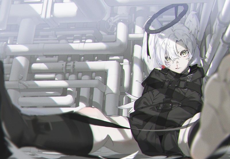 动漫原创角色血腥主题高清壁纸