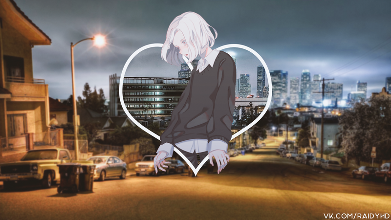 画面感拉满！画中画动漫少女高清壁纸