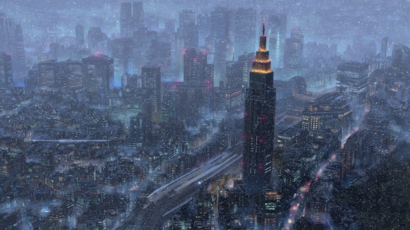 你的名字。东京夜雪动漫壁纸合集