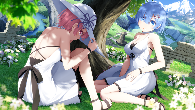 《Re:零》拉姆雷姆绝美壁纸合集 蓝粉双马尾少女太戳人