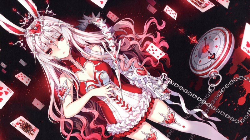 兔耳白发少女壁纸，谁看了不心动